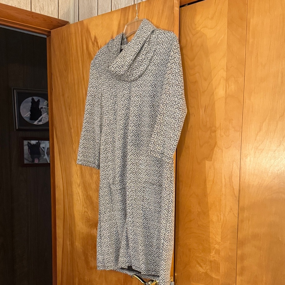 Elegant Cowl Neck Sweater in Gray